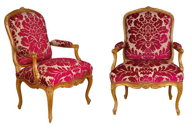 Pair of Louis XV fauteuils stamped Gourdin - Ref.101938